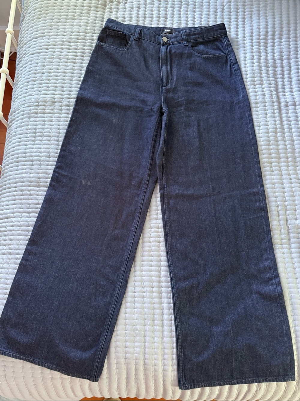 Theory High-Rise Wide-Leg Jeans | Size 29 | Dark Indigo Wash | Never Worn